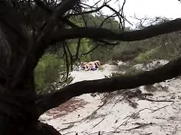 Couple spied on while fucking on the beach