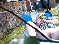 The old horny neighbour is tense ! Even reading a book at the weekend is not possible with him.